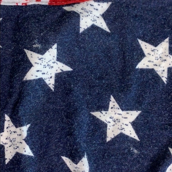 American Flag Tank Crop Top fringe hem crop shirt - Picture 7 of 7